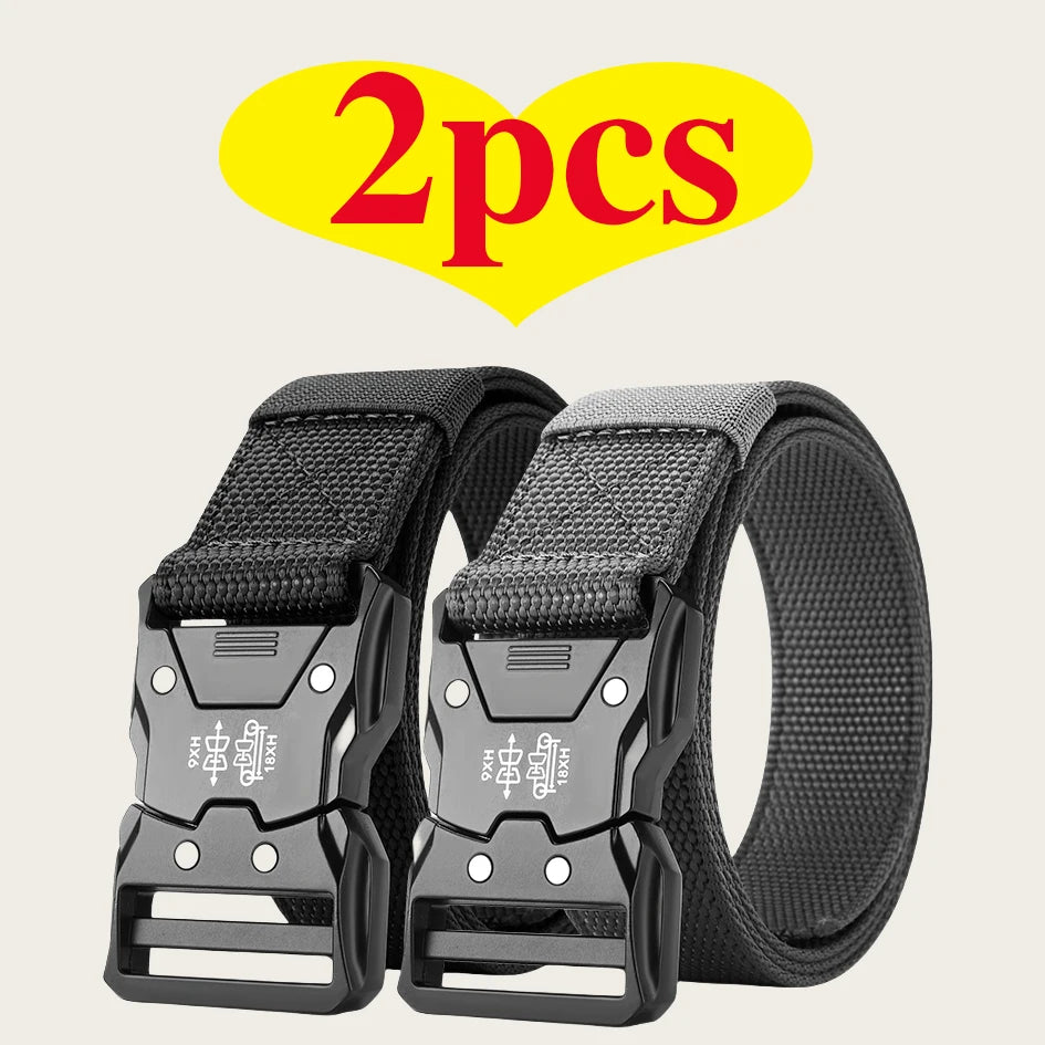 2-Piece Set, Men's Outdoor Sports Quick-Release Multi-Functional Symmetrical Buckle Multi-Functional Farm Work Gardening Belt