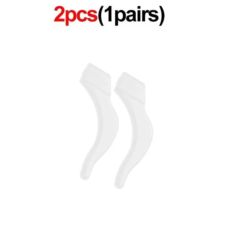 Soft Silicone Ear Hook Anti-slip Glasses Leg Grip Anti-fall Holder Ear Sleeve Bracket Fastener Transparent Eyewear Accessories