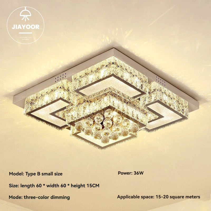 Modern Light Luxury Ceiling Led Crystal Ceiling Light Home Decoration Home Decoration Bedroom Dining Room Kitchen Lighting