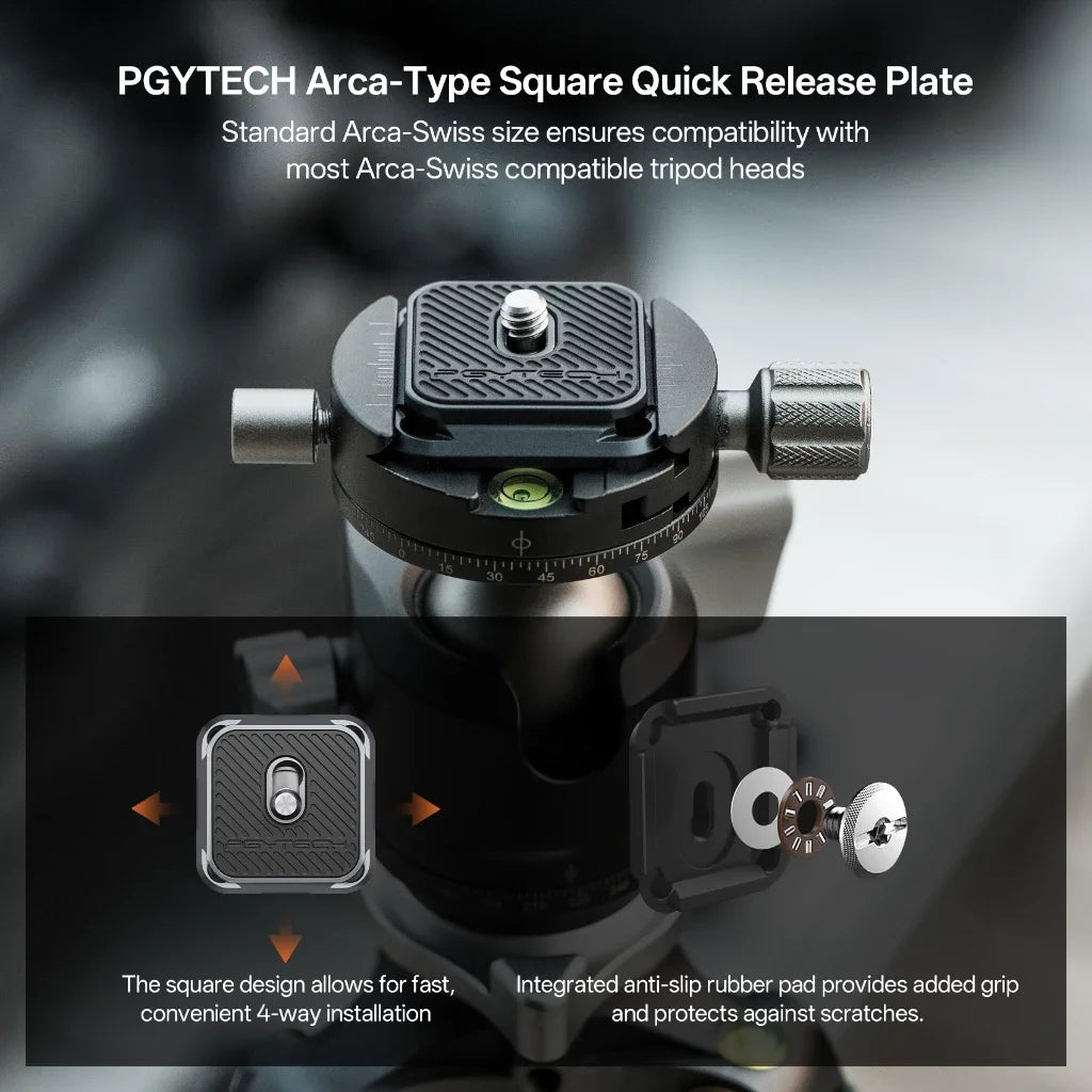 PGYTECH Camera Shoulder Strap Mount Quick Release Clamp & Plate Kit, Aluminum Alloy Arca Swiss Plate Camera Adapter