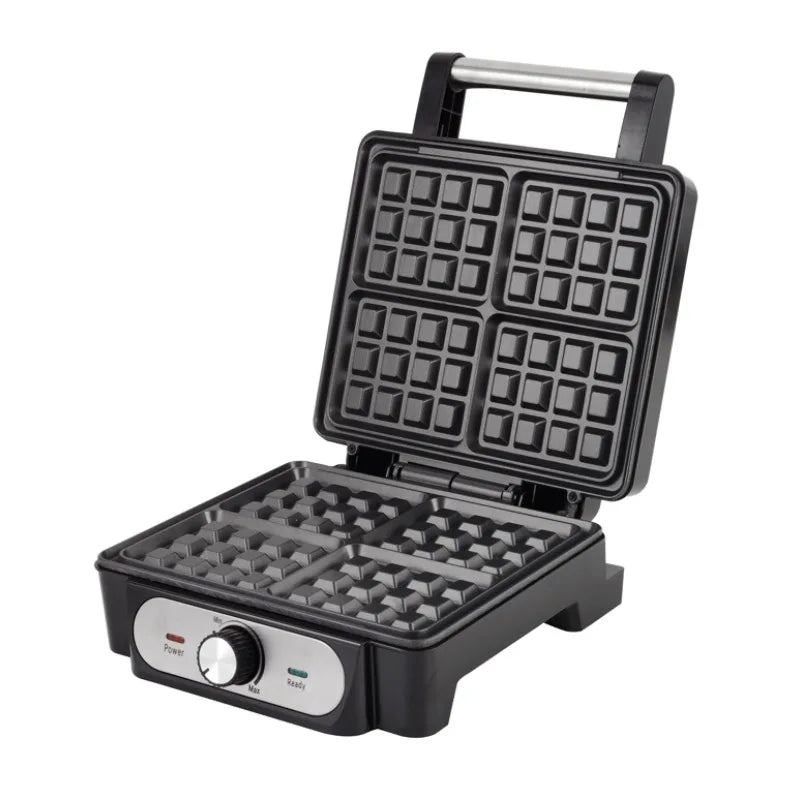 Electric four-piece Belgian waffle maker, detachable waffle maker