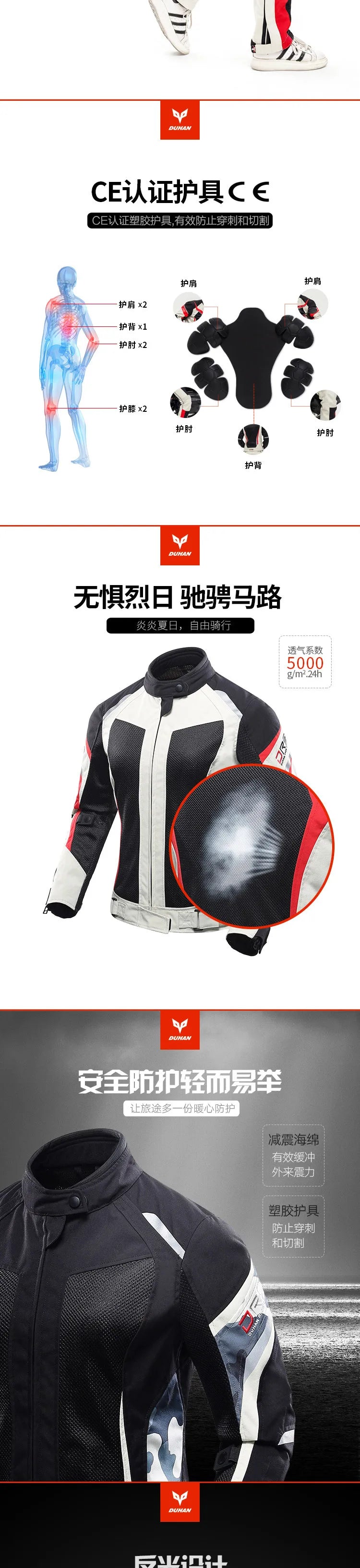 Waterproof Motorcycle Jacket Man Wear Resistant Men's Biker Jacket Breathable Radiation Protection Women's Motorcycle Jacket