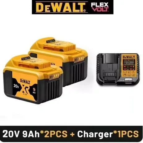 100% Original DeWALT Battery 20V/60V 6Ah 9Ah MAX FlexVolt for DCB606 DCB205 DCB206 DCB209 DCB182 Power Tool with Battery