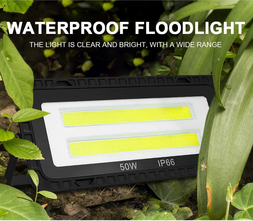 LED Flood Light 100W 200W IP66 Waterproof Outdoor Lighting Garden Street Lighting COB Floodlight Spotlight Wall LED Floodlight