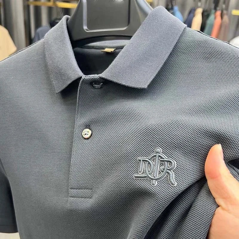 100% pure cotton high-end short sleeve men's polo shirt summer designer luxury brand embroidered Paul T-shirt fashion men's wear