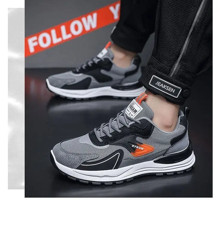 Men Sneakers Brand Breathable Running Shoes Anti-Slip Platform Sport Shoe Male Tenis Masculino Fashion Versatile Mesh
