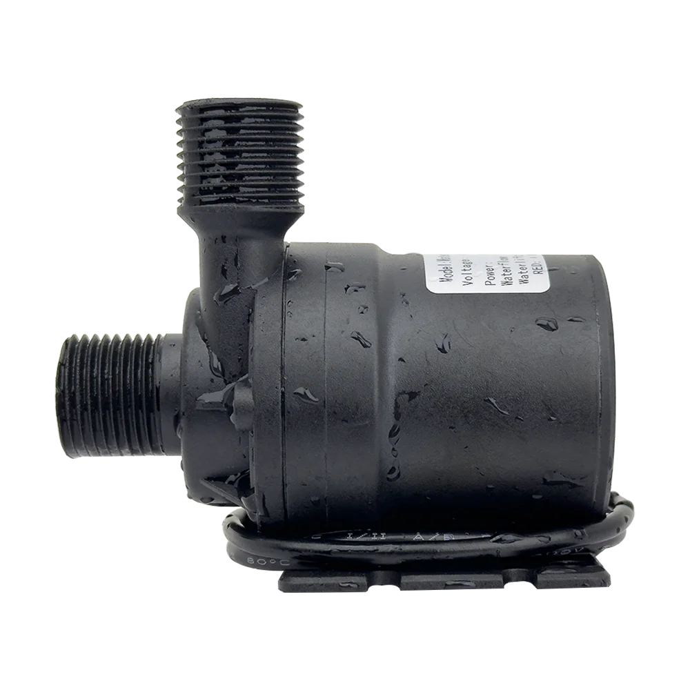 DC12V Brushless Motor Water Pump, DC24V 1000L/H, 8M Head 1/2" Submersible Pump, Fountain Water Heater, Shower Booster Pump, IP68