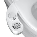 SAMODRA Button Bidet - Non-ElectricSelf  Cleaning Dual Nozzle (Frontal and Rear Wash) Fresh Water Bidet Toilet Seat Attachment