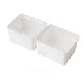 Double-Open Transparent Lid Storage Box - Multi-Purpose Organizer Container for Stationery, Cosmetics & Home Small Item Tidy