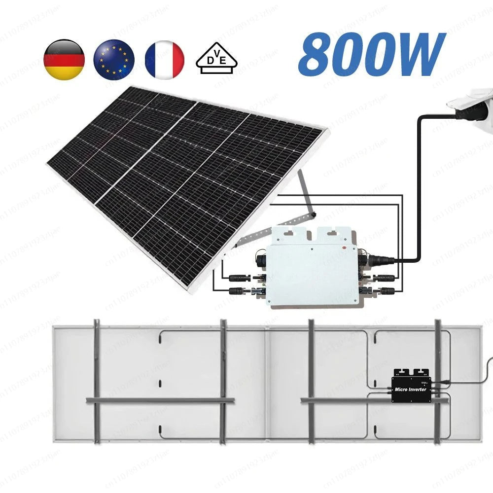 800W Micro Grid-Tie Inverter with WiFi & APP Monitoring for Solar Home Photovoltaic System