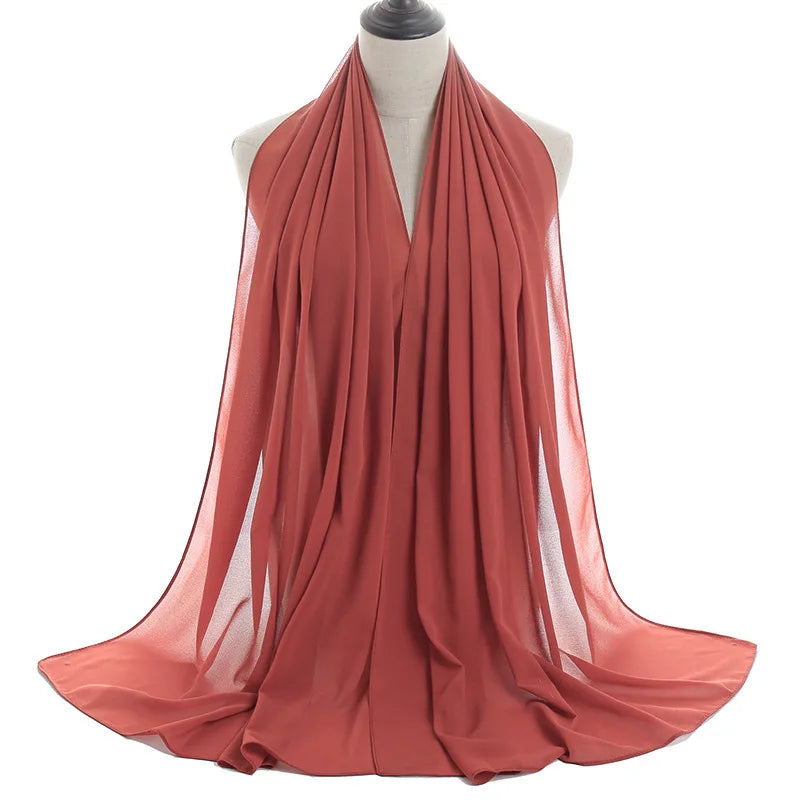Ramadan Islamic Instant Bubble Chiffon Shawl Scarf Lady Head Wrap Women Hijabs Scarves Bufandas Muslim Veil Hijab Snood 180*70cm