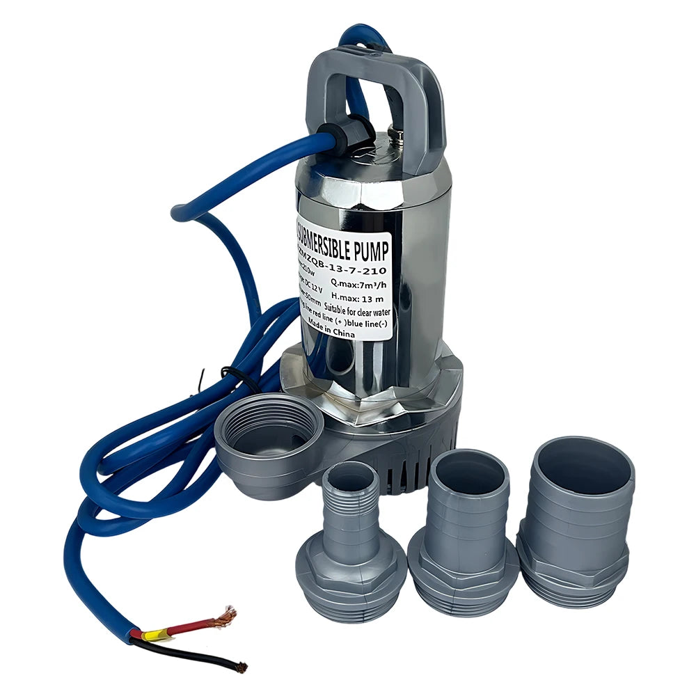 12V 24V DC Solar Submersible Water Pump Pure Copper Winding Motor High Lift Deep Well Water Pump For Farm Garden Irrigation