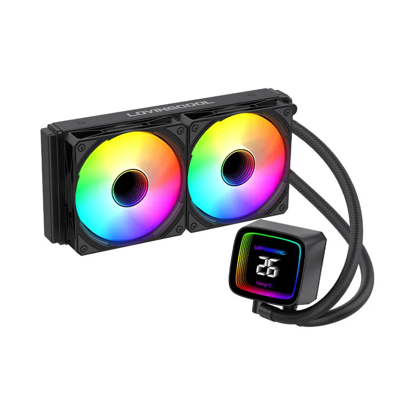 HK integrated water-cooled CPU radiator argb chassis fan