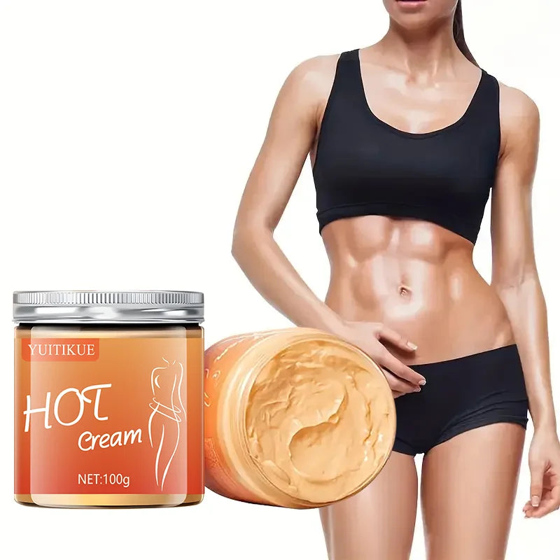 100g Body Moisturizing Hot Compress Massage Cream - Firms the skin, deeply moisturizes, contains curcumin, glycerin, elastin, tu