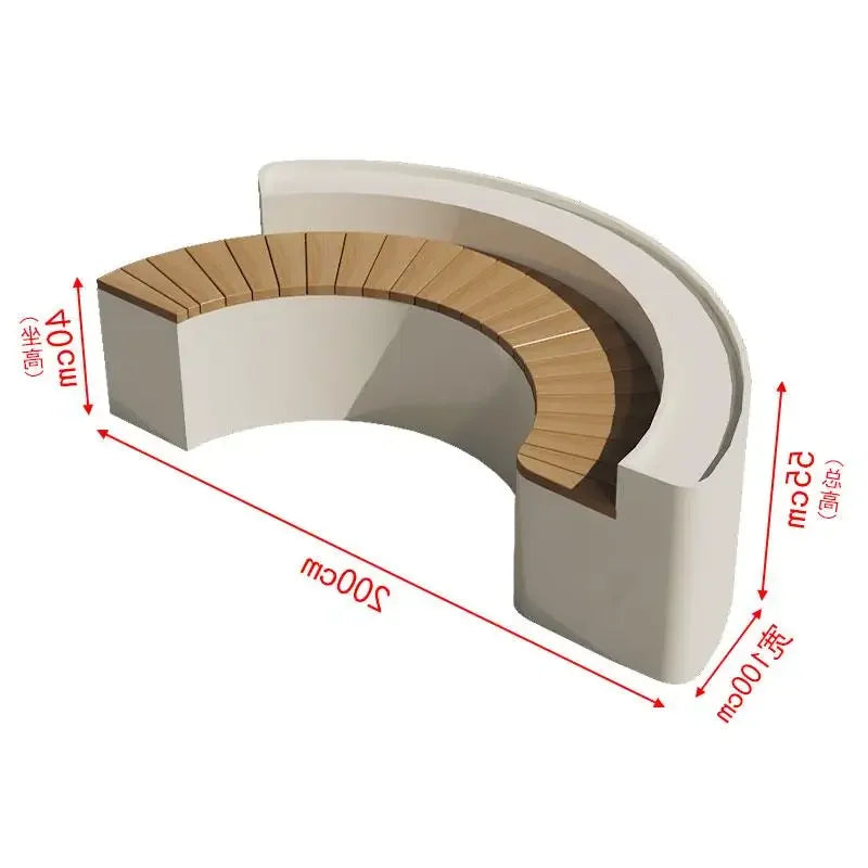 outdoor flower box card seat combination special-shaped stainless steel planting box fence partition restaurant milk