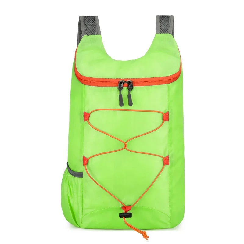Multifunctional Outdoor for Camping Hiking Travel Folding Backpack High Density Lightweight Waterproof Nylon Fabric Sports Bag