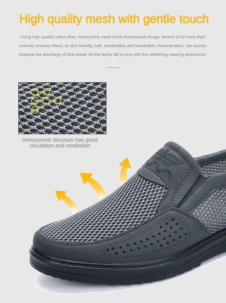 Men's Shoes 2025 Summer Casual Sneakers Breathable Mesh Chunky Sole Affordable Free Shipping