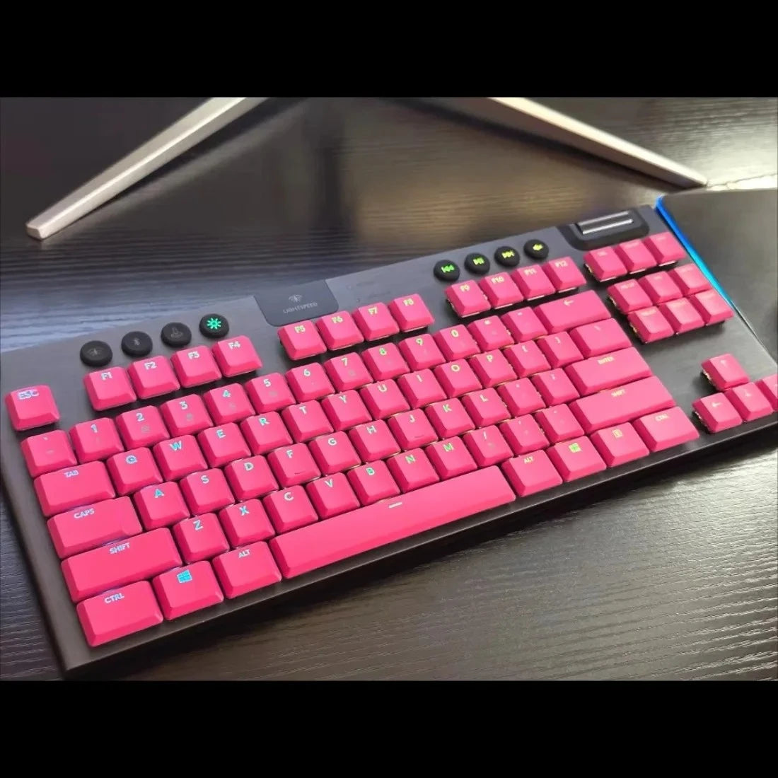 Matte version black G913 G913TKL keycap G915 G915TKL mechanical keyboard matte light-transmitting non-slip keycap