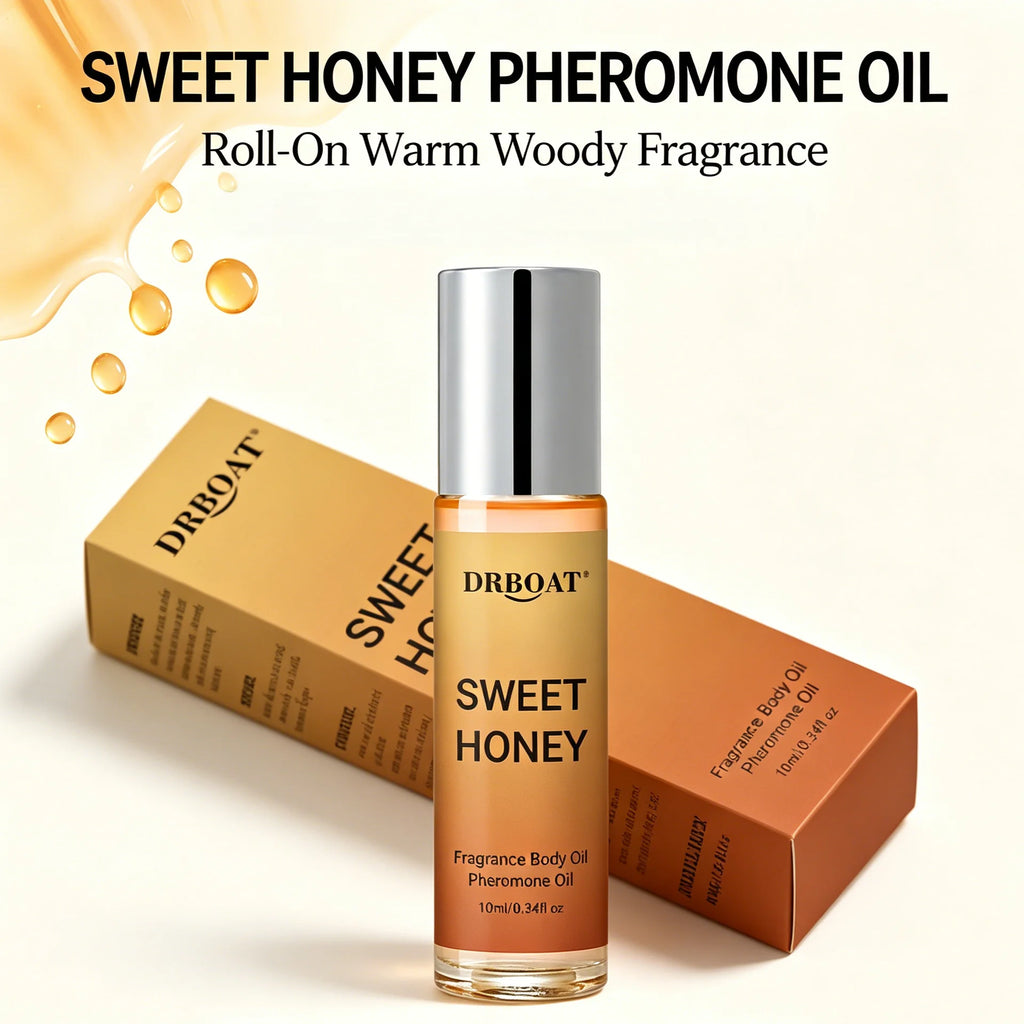 Honey & Date Pheromone Oil - Sweet OUD and Roll On Subtle Perfume Oil, Honey Oud & Date | Romantic Everyday Scent | Long-Lasting