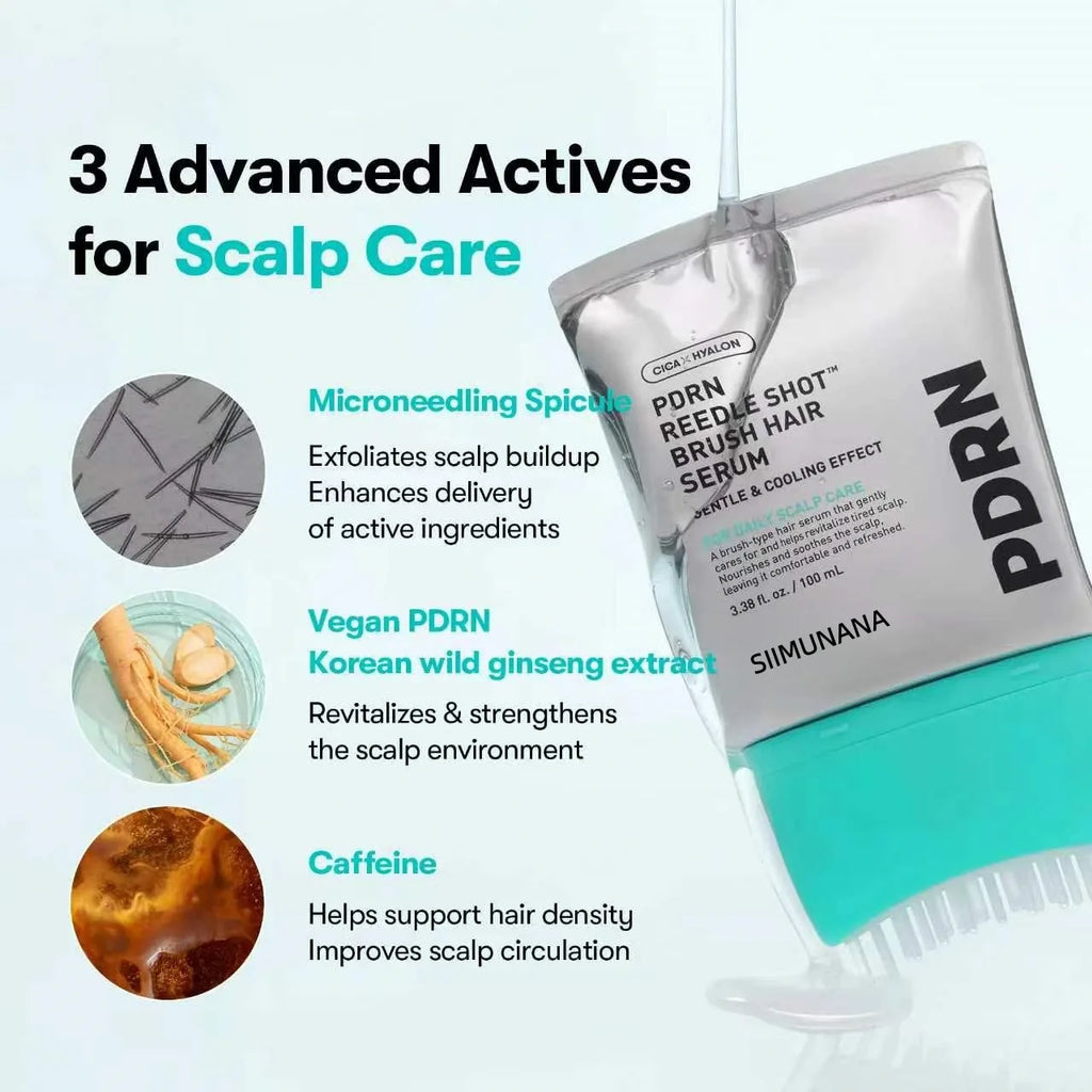 Korea-PDRN/ Hair & Scalp Serum Hydrating Nourishing Leave-In Care Essence for Damaged Hair
