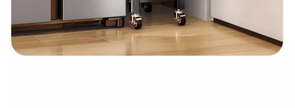 Multi-functional Kitchen Shelf Floor-to-ceiling Shelf Locker Microwave Pot Oven Cabinet Storage Rack with Cabinet Door