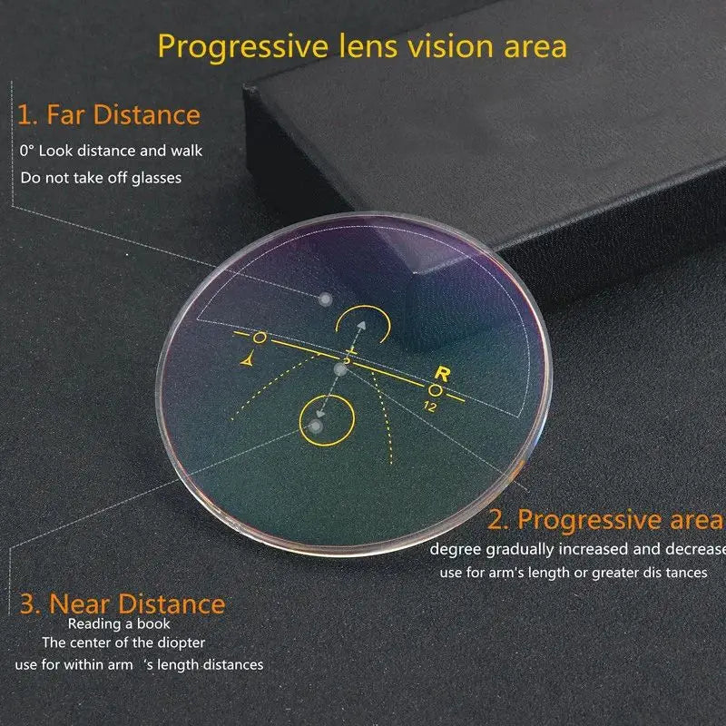 Sports Intelligent Photochromic Progressive Multifocal Reading Glasses Men Luxury Finished Near Far Sight Sunglasses 1.0-4.0