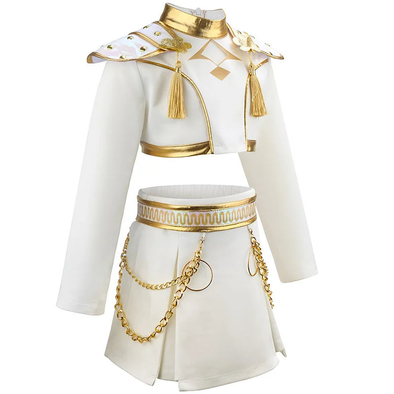 New Movie Role-playing Costume Suits Kids Girls Cartoon Cosplay Sets Children Fashion Stage Performance Clothing Outfits 4-12Y
