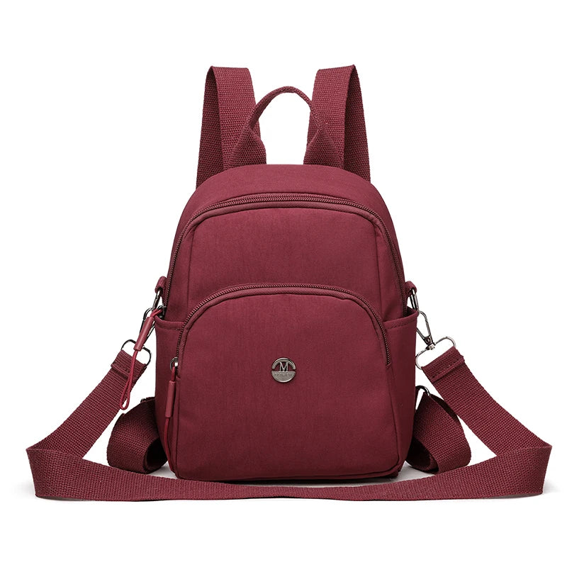 New Women Casual Travel Lightweight Small Backpack With Large Capacity Waterproof Cloth Shoulder Bag and High-end Feel for Girls