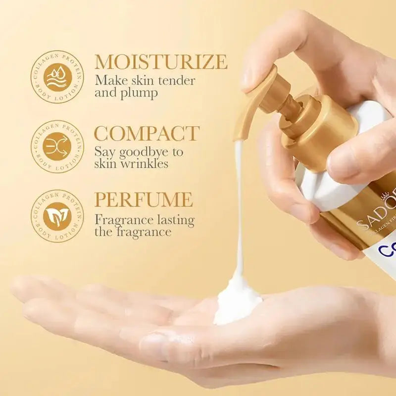Collagen Milk Bleaching Face Body Cream Whitening Skin Moisturizing Lotion Lightening Care