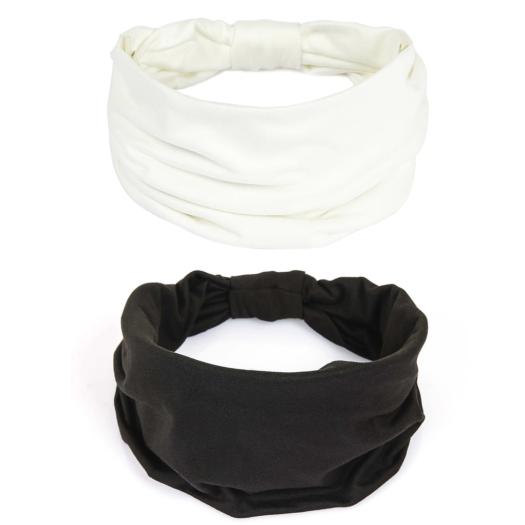 Wide Headbands For Women Non Slip Soft Elastic Hair Bands Yoga Running Sports Workout Gym Head Wraps Turbans Bandana