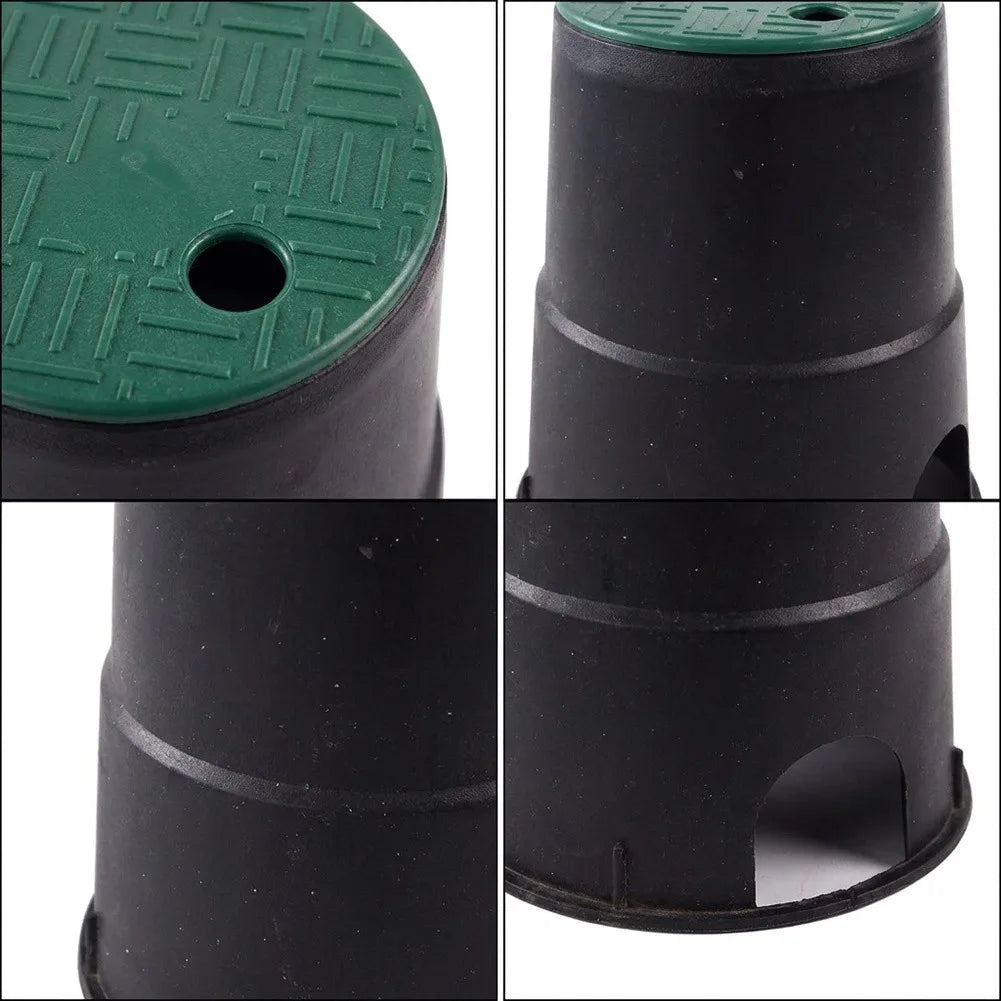 6-inch Landscape Valve Lid Accessing Underground Components Landscape Irrigation Green Plastic Lid Lightweight Design