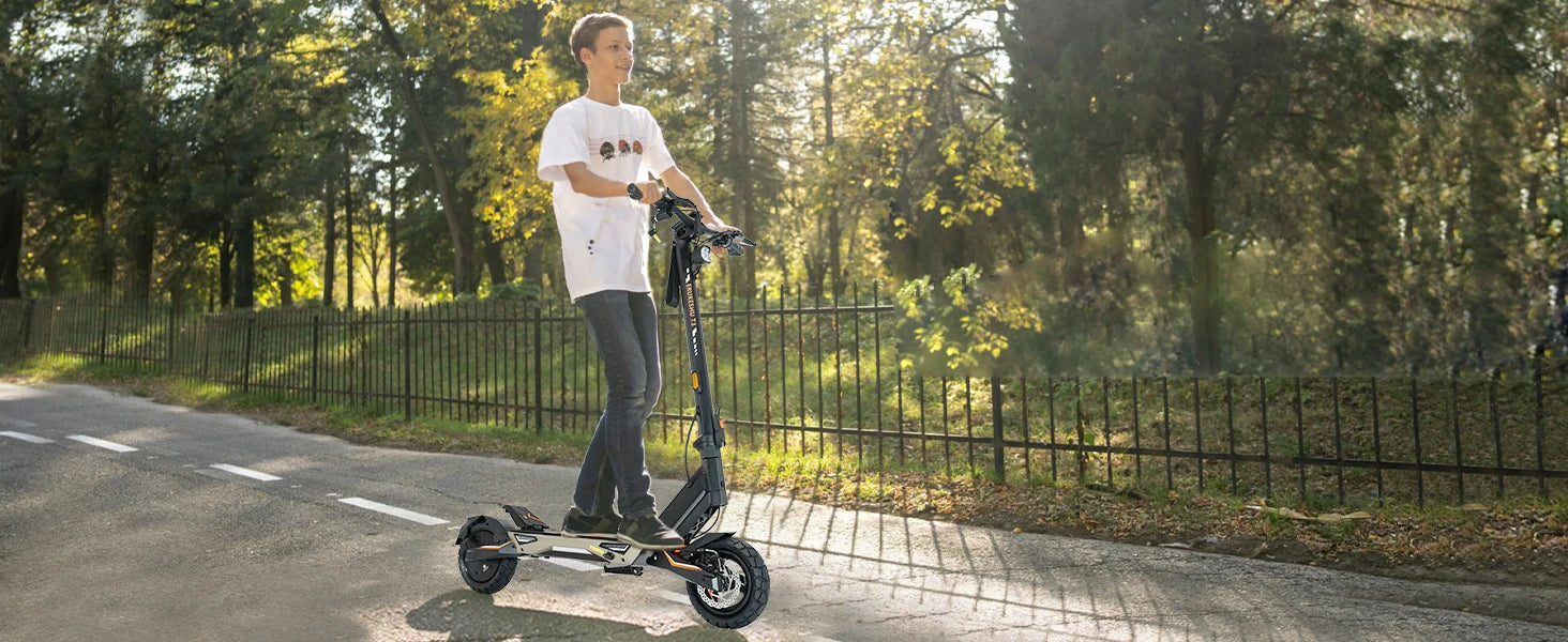 Electric Scooter 1500W Motor for Adults, 48V Battery, 40mph Max Speed, Up to 45 Miles Range, 10 Inch Tires