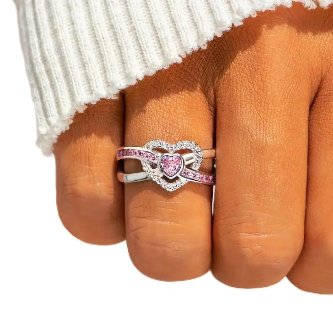 925 Sterling Silver Classic Ring for Women snowflake jewelry simple diamond ring imitation diamond women's ring