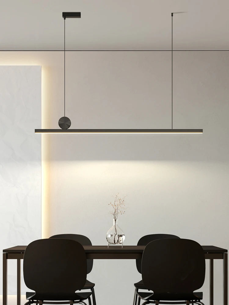 LED Restaurant Chandelier Modern Minimalist Kitchen Ceiling Light Dining Table Pendent Lamp Bar Pendant Light Indoor Lighting
