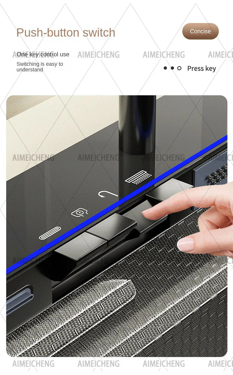 2026 Tiktok Newest Design 30 Inch Waterfall Faucet Black Bionic Honeycomb 304 Stainless Steel Big Single Bowl Kitchen Sink