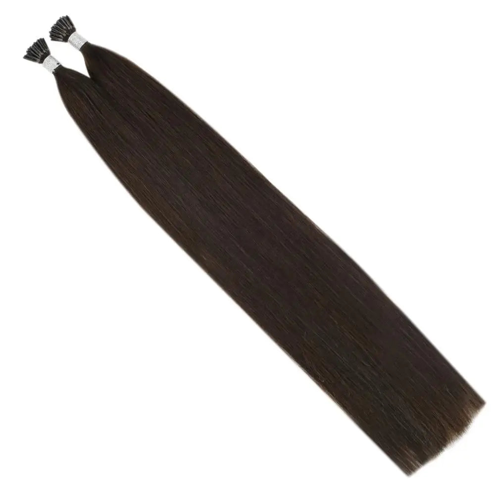 Moresoo Itip Hair Extensions Natural Straight Machine Remy 100% Real Human Hair Italy Keratin Fusion Stick Tipped Extensions