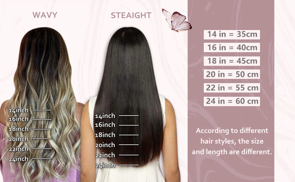 Ugeat Flat Tip Hair Extensions 14-24" Natural Straight Flat Tip Keratin Hair Extension 50/100g Remy Pre Bonded Hair Extensions