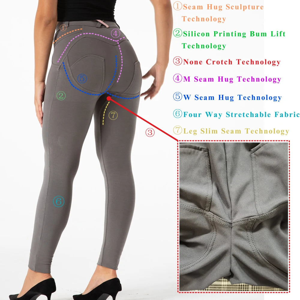Shascullfites Melody High Waist Pants Sport Leggings Women Push Up Bum Lift Leggings Womens Fitness Clothing Gym Sportswear