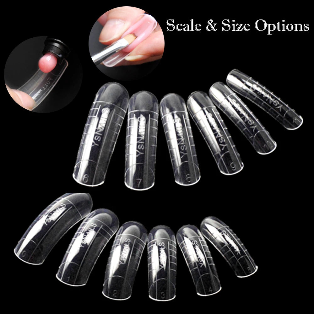 BNG Top Forms for Nails Dual Forms Nails Forms for Extension Full Cover Quick Building Gel Mold Tips Poly Nail Gel Mold