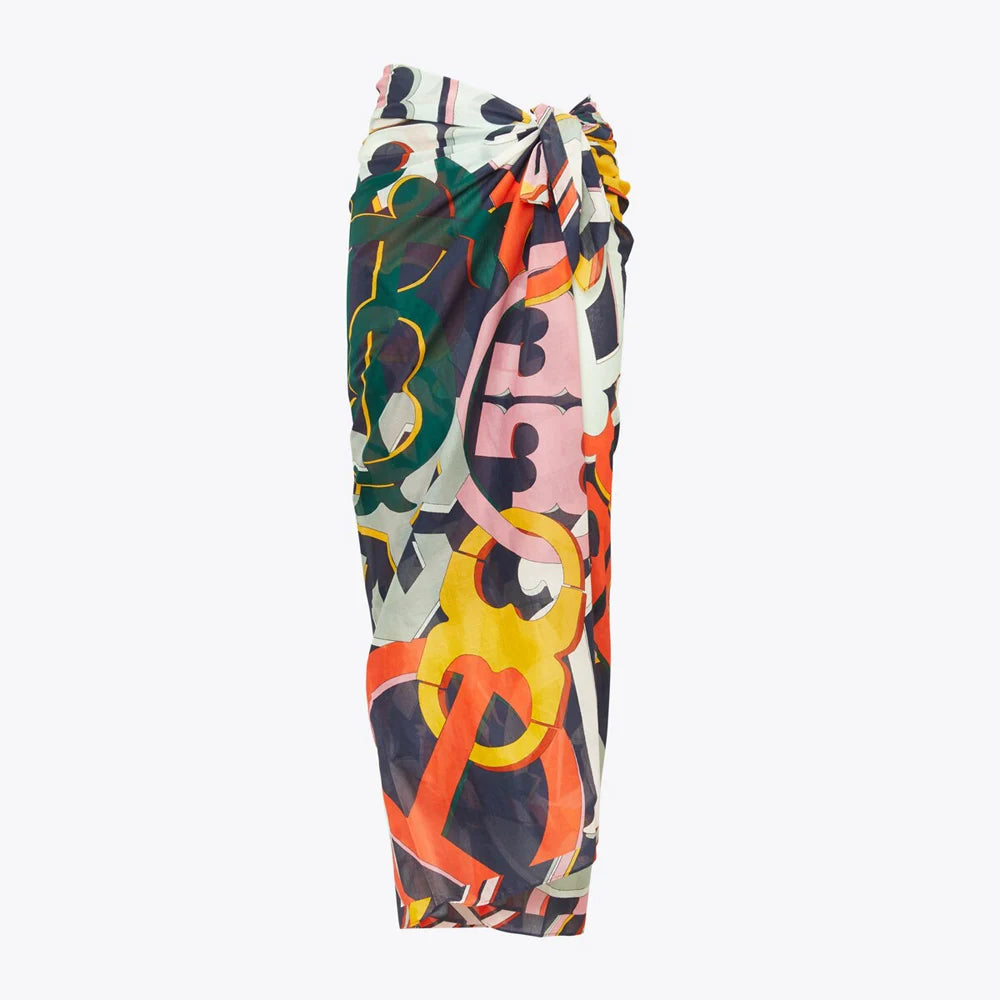 High Quality Soft Touching Colorful Beach Sarong Rayon Viscose Customized Designs Beach Wear Fashionable Best Sale