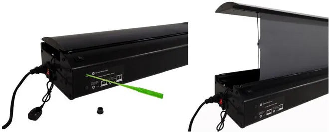 High-quality 72"-150" Laser TV Projector Screen Motorized Floor Rising PET UST ALR Projection Screen Suitable For Home Theater
