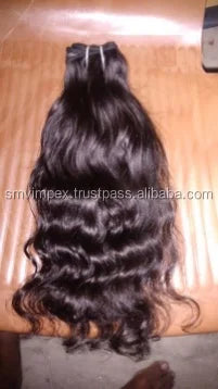 12A Hot  Wholesale South Indian Temple Hair Extension single donor Body Wave 28 Inches Straight Weft Raw Human Hair