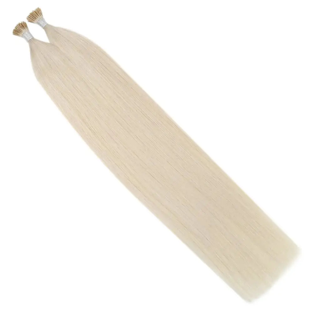 Moresoo Itip Hair Extensions Natural Straight Machine Remy 100% Real Human Hair Italy Keratin Fusion Stick Tipped Extensions