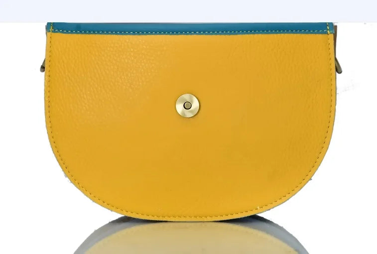 Crossbody Zipper Water Proof Genuine Leather Half Moon Shaped Sling Flap Bag Embroidery Leopard Print Tassel Shoulder Sling Bags