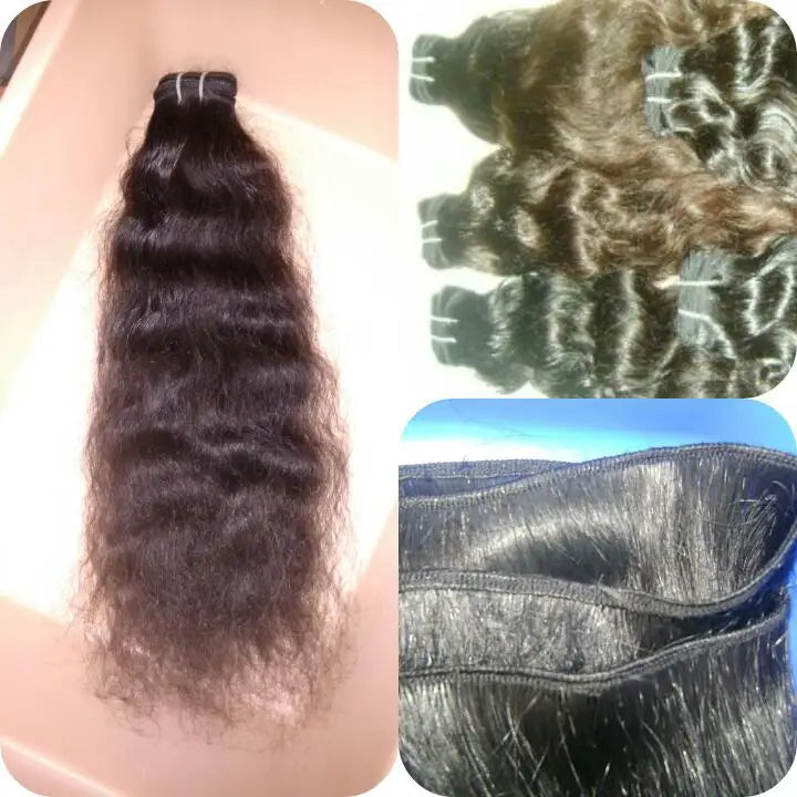 Wholesale Cuticle Aligned Raw Human Hair Extensions India United States Light Color Wavy Bone Straight Loose Deep Wave Fumi