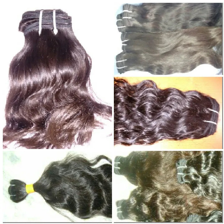 Wholesale Cuticle Aligned Raw Human Hair Extensions India United States Light Color Wavy Bone Straight Loose Deep Wave Fumi
