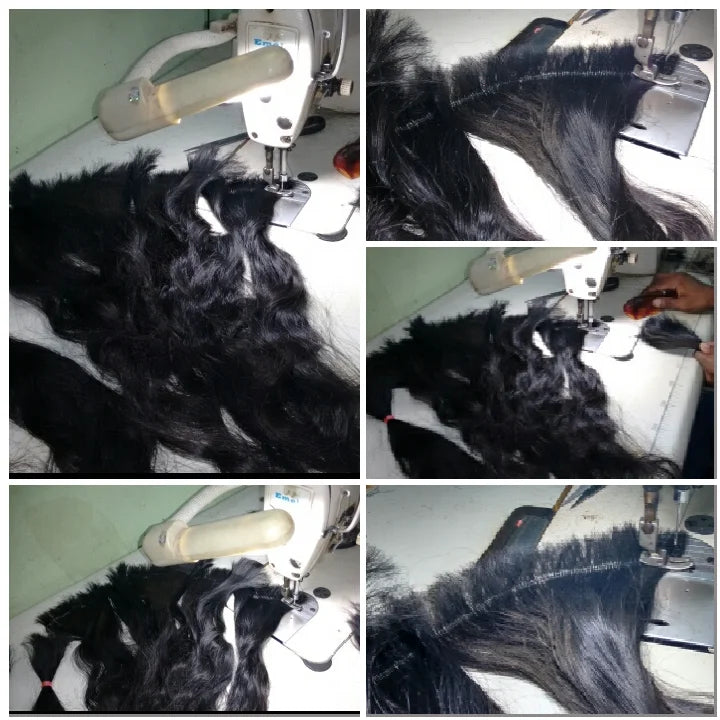 12A Hot  Wholesale South Indian Temple Hair Extension single donor Body Wave 28 Inches Straight Weft Raw Human Hair