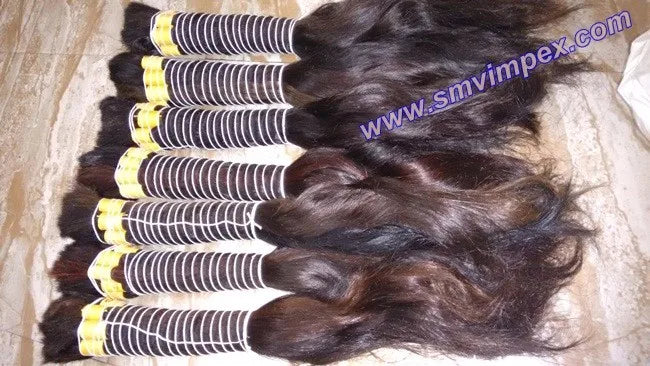 12A Hot  Wholesale South Indian Temple Hair Extension single donor Body Wave 28 Inches Straight Weft Raw Human Hair