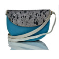 Crossbody Zipper Water Proof Genuine Leather Half Moon Shaped Sling Flap Bag Embroidery Leopard Print Tassel Shoulder Sling Bags