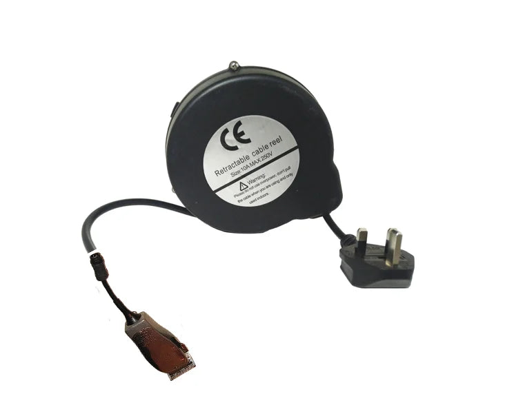 Small Cable Retractor, Retractable Power Cable Reel for Barber Shop